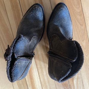 Handmade leather ankle boots